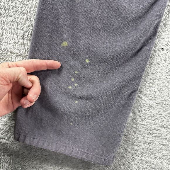 Vintage Levi 505 Corduroy Jeans Womens 8 MIS M Gray Low Rise Straight Leg - Flaw - Picture 9 of 11